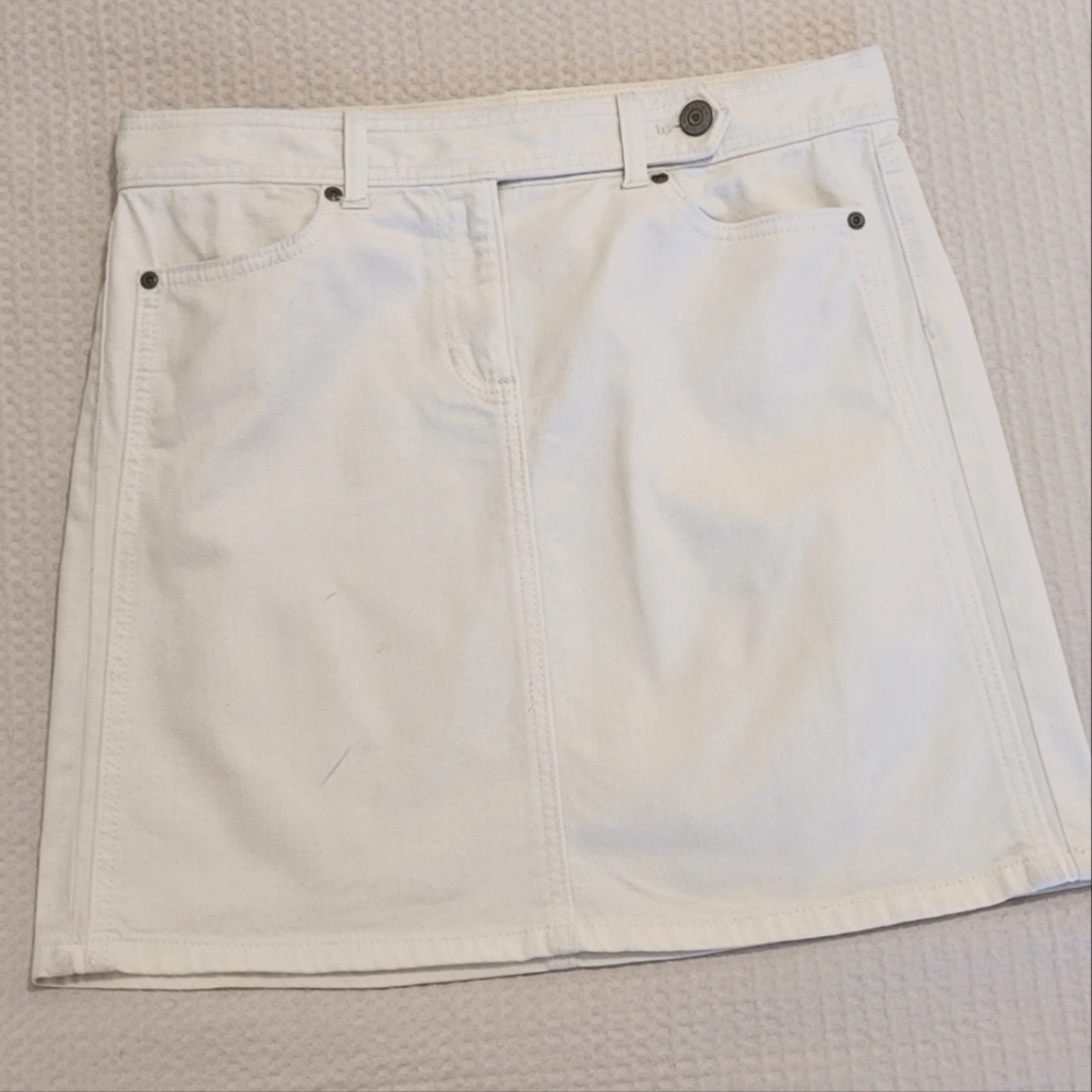 Ann Taylor White Skirt in Size 10P